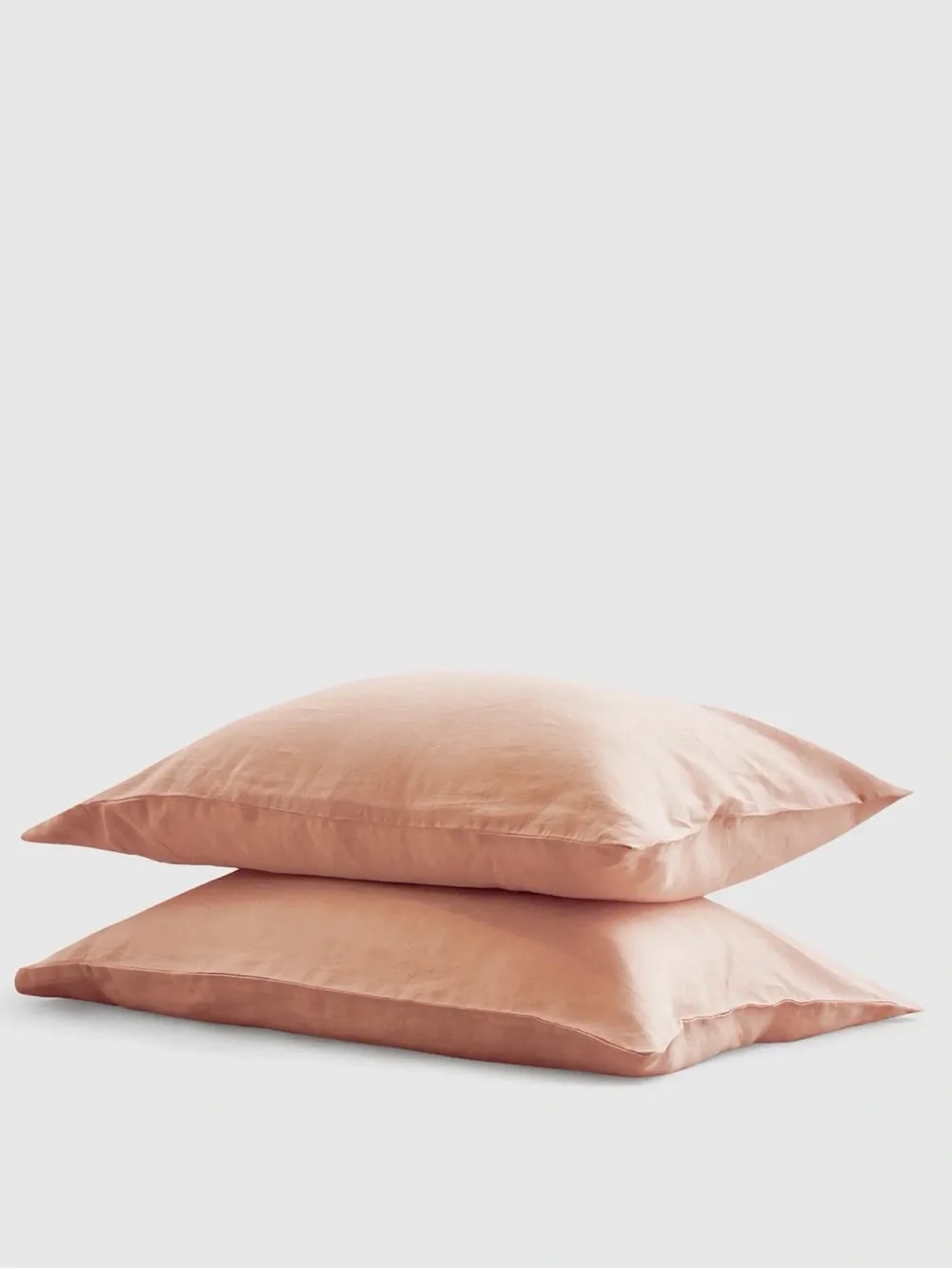 Quince European Flax Linen Pillowcase Set in Desert Sunset king 20x40 NWOT